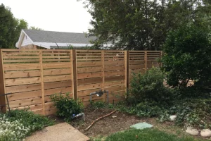 Horizontal Cedar Fence